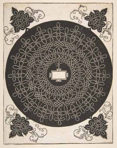 Stickmuster mit einem länglichen Panel in der Mitte, vor 1521 von Albrecht Dürer