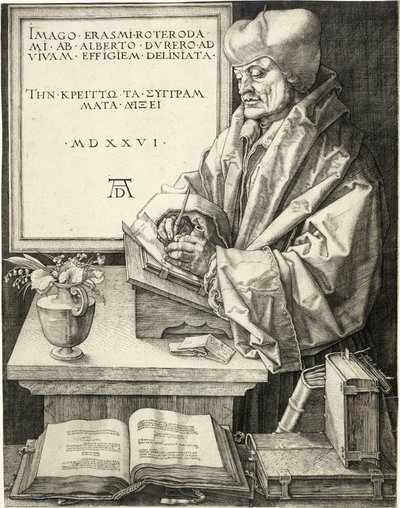 Erasmus von Rotterdam (Bartsch 107) von Albrecht Dürer