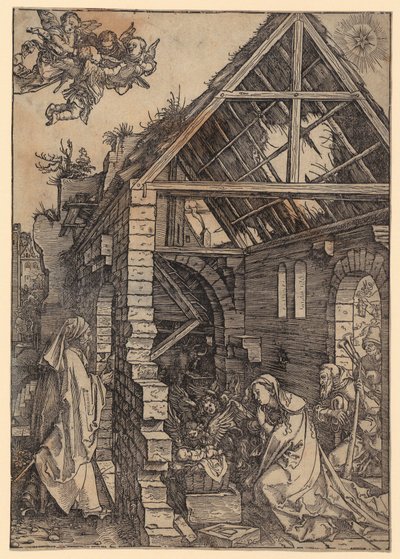 Geburt Christi, Blatt 10 der Folge „Das Marienleben“ von Albrecht Dürer
