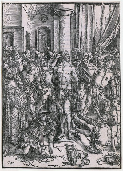 Geißelung Christi, Blatt 5 der Folge „Die Große Passion“ von Albrecht Dürer