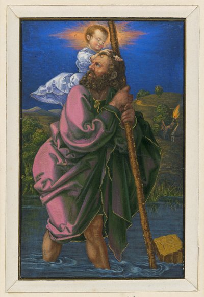 Heiliger Christophorus nach links gewandt von Albrecht Dürer