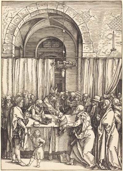 Joachims Opfer wird zurückgewiesen von Albrecht Dürer