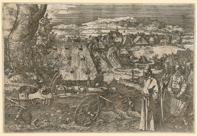 Landschaft mit Kanone von Albrecht Dürer
