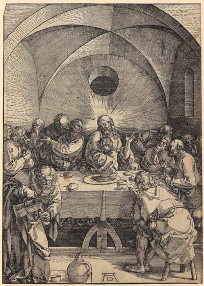 Letztes Abendmahl, Blatt 2 der Folge "Die Große Passion" von Albrecht Dürer