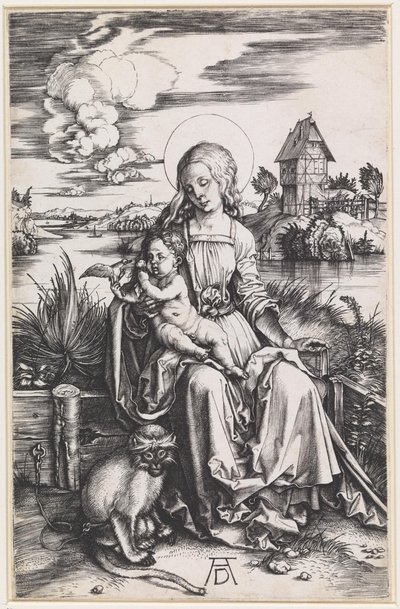 Maria mit Kind und einem Affen von Albrecht Dürer