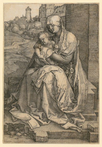Maria mit dem Kind an der Mauer von Albrecht Dürer