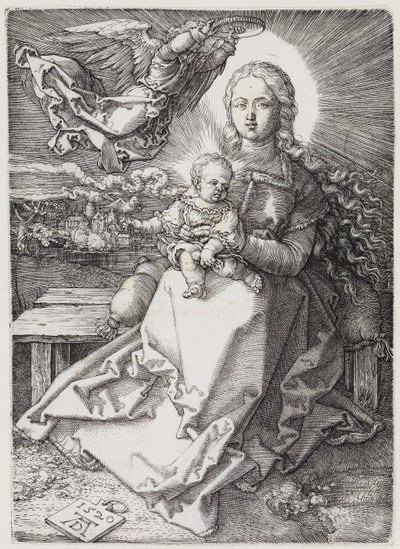 Maria, von einem Engel gekrönt von Albrecht Dürer