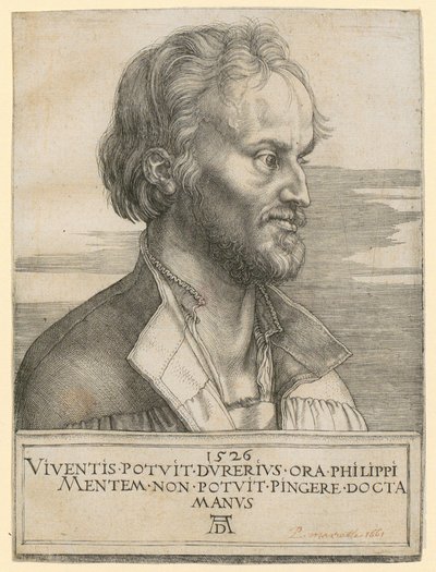 Porträt von Philipp Melanchthon von Albrecht Dürer