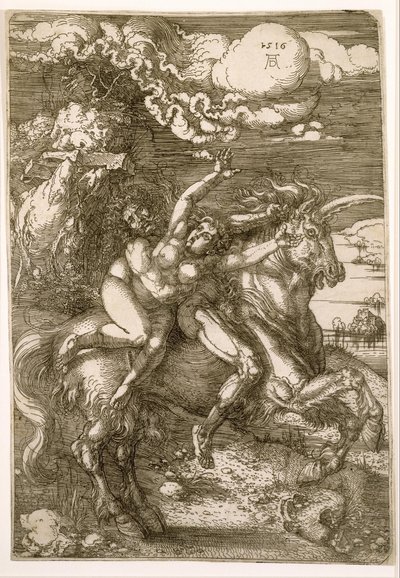 Raub der Prosperpina (Entführung auf einem Einhorn) von Albrecht Dürer