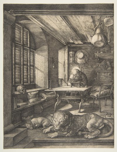 Heiliger Hieronymus in seinem Studierzimmer von Albrecht Dürer