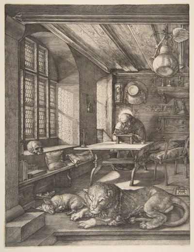 Der heilige Hieronymus in seinem Studierzimmer von Albrecht Dürer