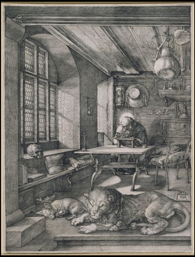 Heiliger Hieronymus in seinem Studierzimmer von Albrecht Dürer