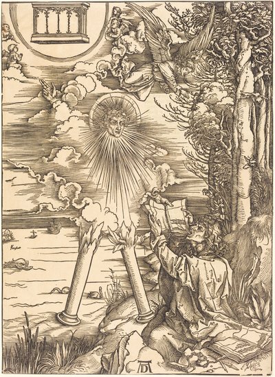 Johannes der Evangelist verschlingt das Buch von Albrecht Dürer