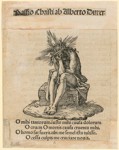 Schmerzensmann, Titelblatt der Folge „Kleine Holzschnitt-Passion“ von Albrecht Dürer