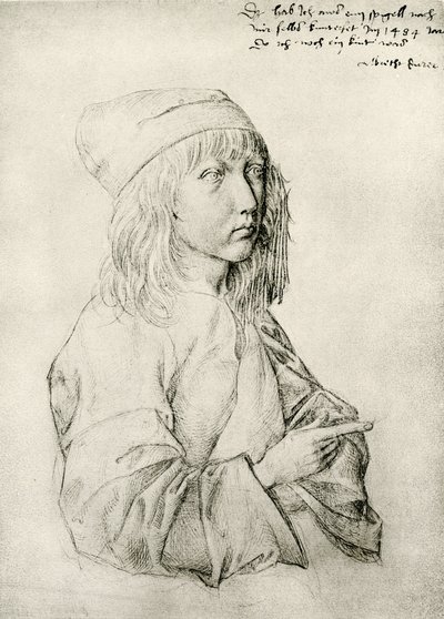 Selbstporträt des dreizehnjährigen Dürer von Albrecht Dürer