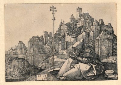 Der heilige Antonius beim Lesen von Albrecht Dürer
