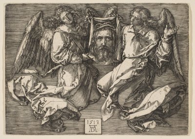 Das von zwei Engeln präsentierte Schweißtuch von Albrecht Dürer