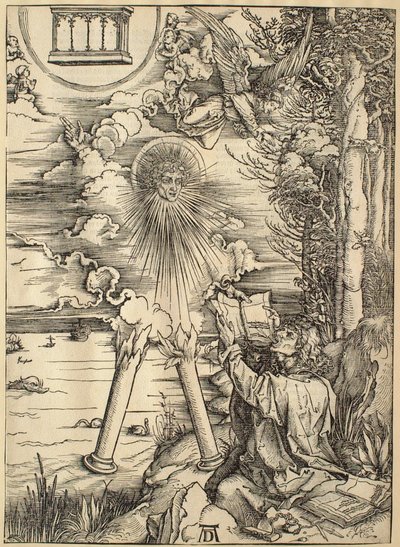 Die Apokalypse: Der heilige Johannes verschlingt das Buch von Albrecht Dürer