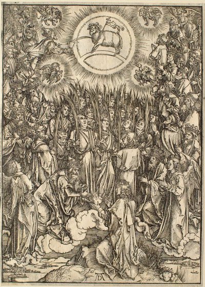 Die Apokalypse: Die Anbetung des Lammes von Albrecht Dürer