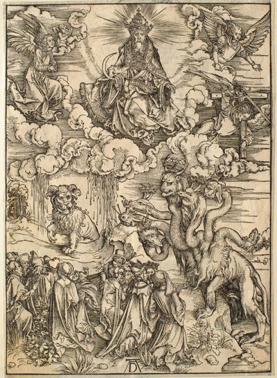 Die Apokalypse: Das Tier mit zwei Hörnern wie ein Lamm von Albrecht Dürer