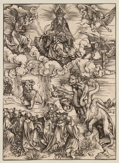 Die Apokalypse: Das Tier mit zwei Hörnern wie ein Lamm von Albrecht Dürer