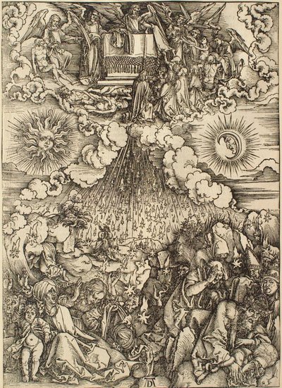 Die Apokalypse: Die Öffnung des fünften und sechsten Siegels von Albrecht Dürer