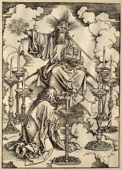 Die Apokalypse: Die Vision der sieben Leuchter von Albrecht Dürer