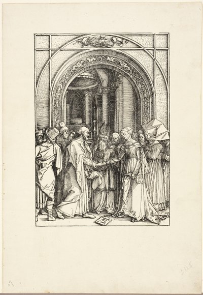 Die Verlobung der Jungfrau, aus Das Leben der Jungfrau von Albrecht Dürer