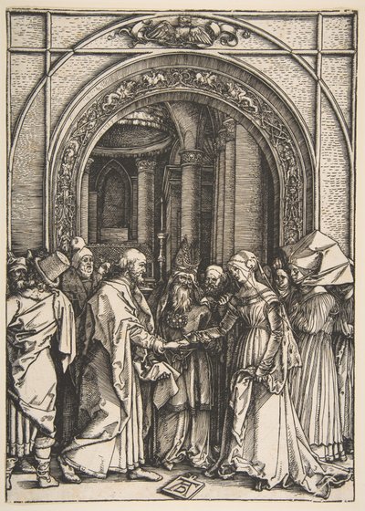 Die Verlobung der Jungfrau, aus "Das Leben der Jungfrau" von Albrecht Dürer