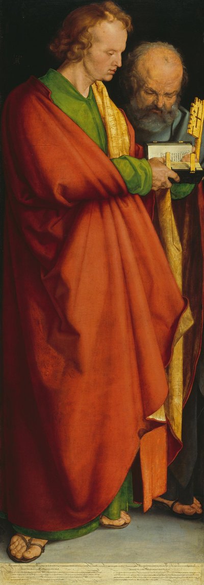 Die vier Apostel: Heilige Johannes und Petrus von Albrecht Dürer
