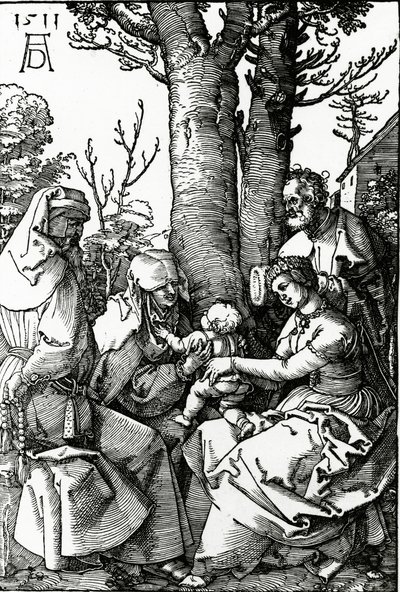 Die Heilige Familie mit St. Anna und St. Joachim, 1511 von Albrecht Dürer