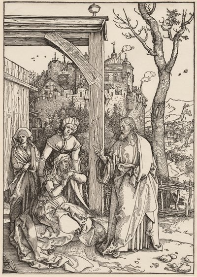 Das Leben der Jungfrau: Christus nimmt Abschied von seiner Mutter von Albrecht Dürer