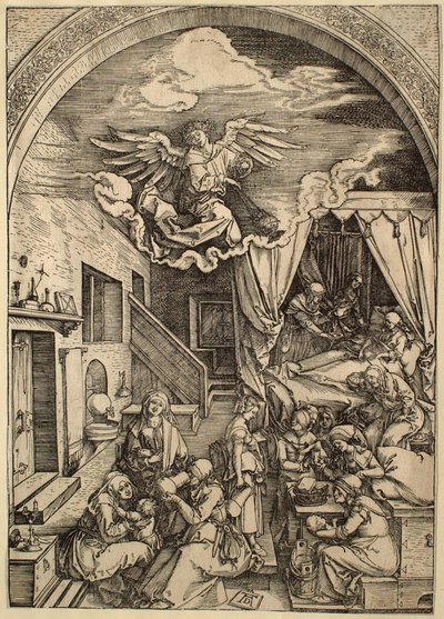 Das Marienleben: Die Geburt Mariens von Albrecht Dürer