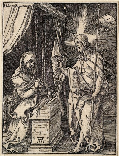 Die Kleine Passion: Christus erscheint seiner Mutter von Albrecht Dürer