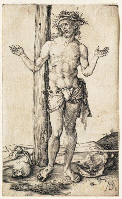 Der Schmerzensmann mit ausgestreckten Armen von Albrecht Dürer