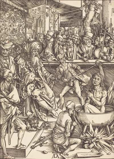 Das Martyrium des Heiligen Johannes, wahrscheinlich ca. 1496-1498 von Albrecht Dürer