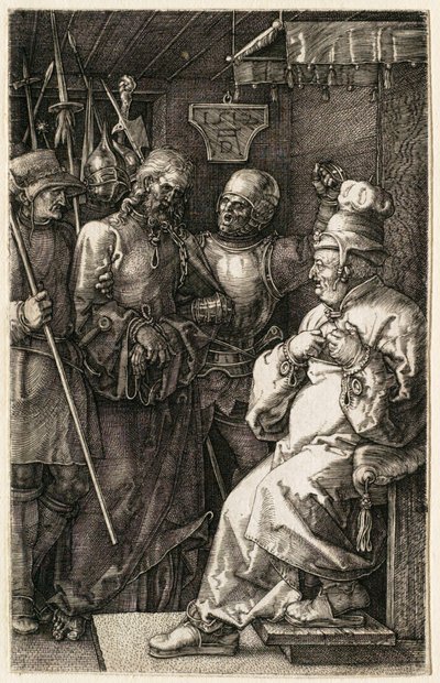 Die Passion: Christus vor Kajaphas von Albrecht Dürer