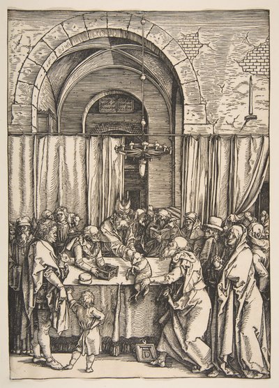 Die Ablehnung von Joachims Opfer, aus Das Leben der Jungfrau von Albrecht Dürer