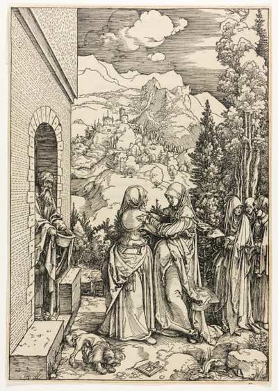Die Heimsuchung, aus Das Leben der Jungfrau von Albrecht Dürer