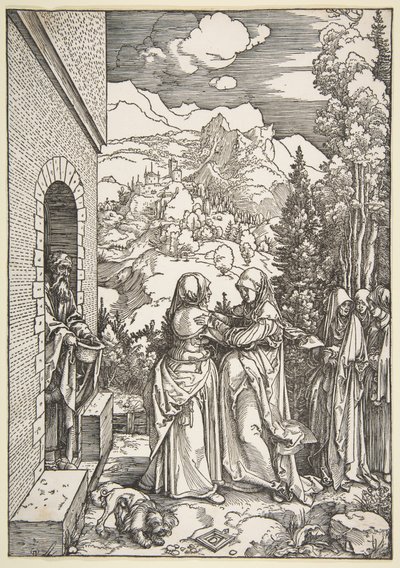 Die Heimsuchung, aus "Das Leben der Jungfrau" von Albrecht Dürer