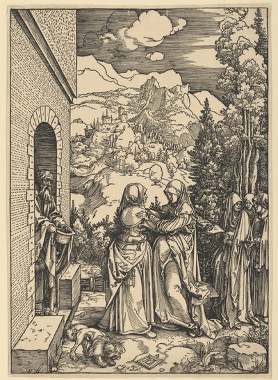 Die Heimsuchung, aus Das Leben der Jungfrau von Albrecht Dürer