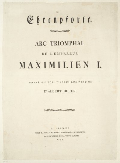 Titelseite von Albrecht Dürer