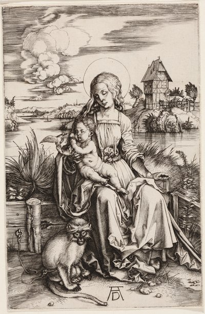 Die Madonna mit dem Affen von Albrecht Dürer