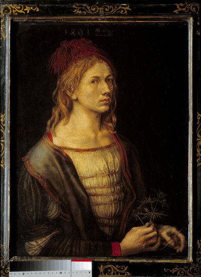 Selbstporträt mit einer Distel von Albrecht Dürer