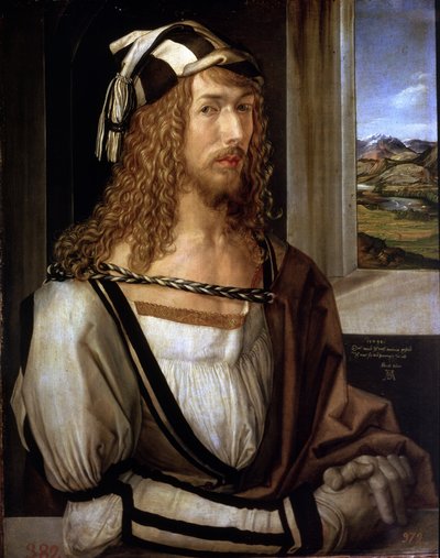 Selbstporträt mit Handschuhen von Albrecht Dürer or Duerer