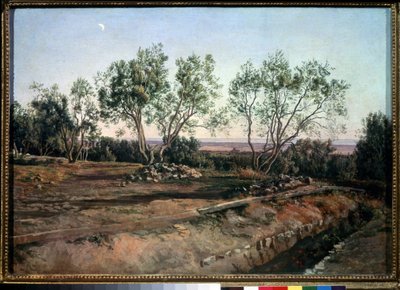 Olivenbäume nahe dem Friedhof von Albano von Aleksandr Andreevich Ivanov
