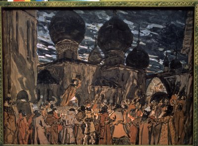 Dekor für die Oper Die Pskowiterin von Nikolai Rimski-Korsakow von Aleksandr Jakovlevic Golovin