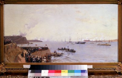 Ankunft von Kaiser Alexander III. in Sewastopol von Aleksandr Karlovich Beggrov