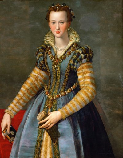 Porträt von Maria de Medici 1540-1557, ca. 1555 von Alessandro Allori