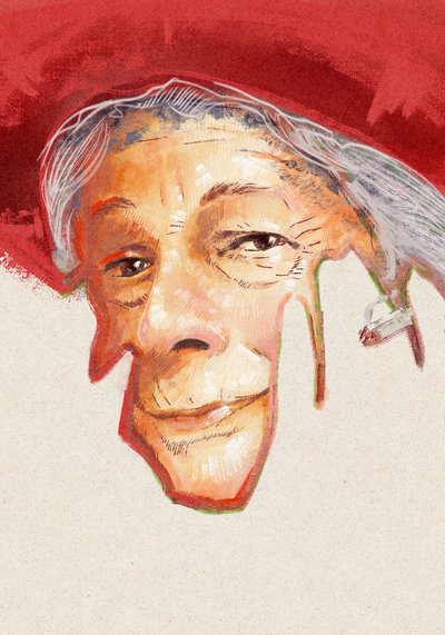 Porträt der Dichterin Wisława Szymborska, 2023 von Alessandro Lonati